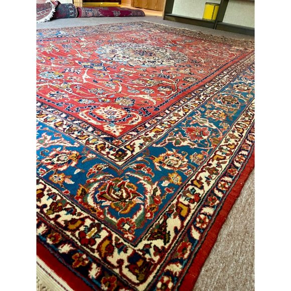 Vintage Handwoven Fine Persian Rug Ispahan 184”x125” Carpet - Picture 2 of 6